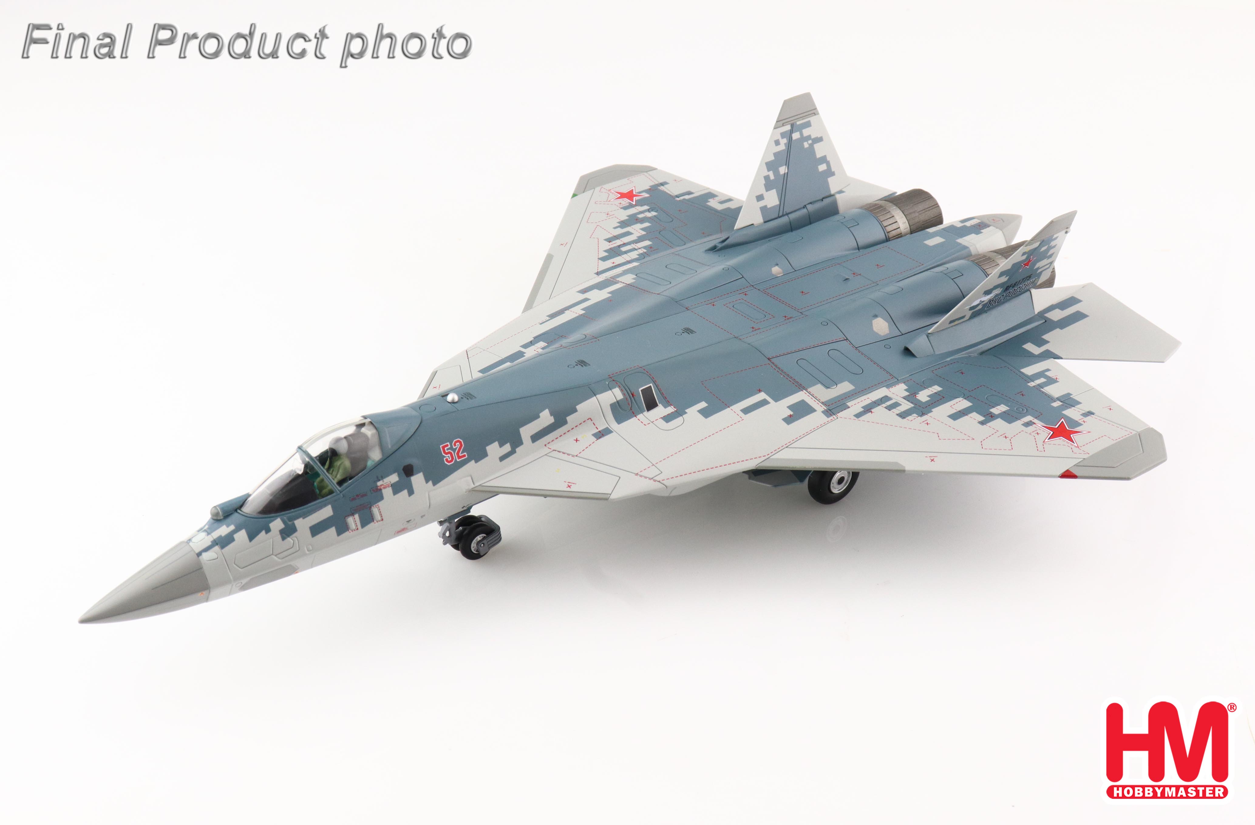 Su-57 Stealth Fighter Red 52, Russian Air Force, 2022 (with 4 x KH 